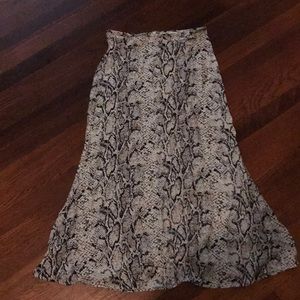 Reformation Pattern MIDI Skirt